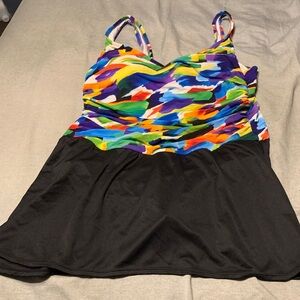 Colorful Abstract Swim Suit